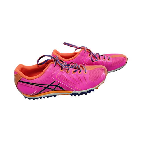 Vist Large View of Product Image Which is Used Asics CROSS COUNTRY SPIKES Track & Field Cleats Adult Pink Senior 8