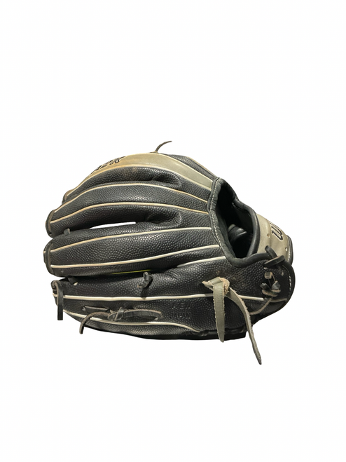 Vist Large View of Product Image Which is Used Wilson A2K BB/SB Glove RH Throw Black And Grey 11 3/4"