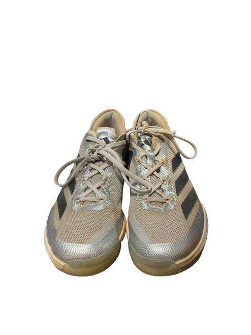 Vist Large View of Product Image Which is Used Adidas TURF BB/SB Cleats Grey Senior 11