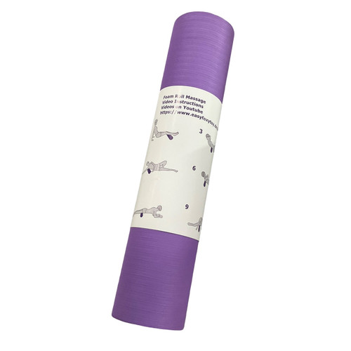 Vist Large View of Product Image Which is Used Exercise Foam Roller Purple Fits all