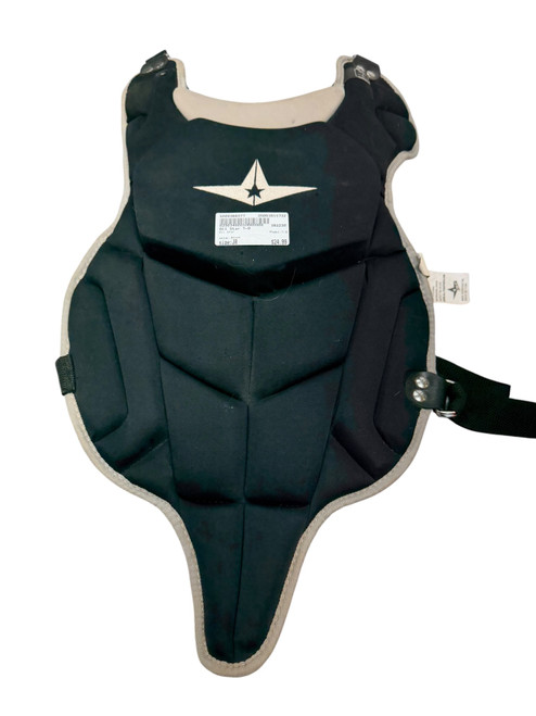 Vist Large View of Product Image Which is Used All Star 7-9 Catchers Chest Protector Black Junior