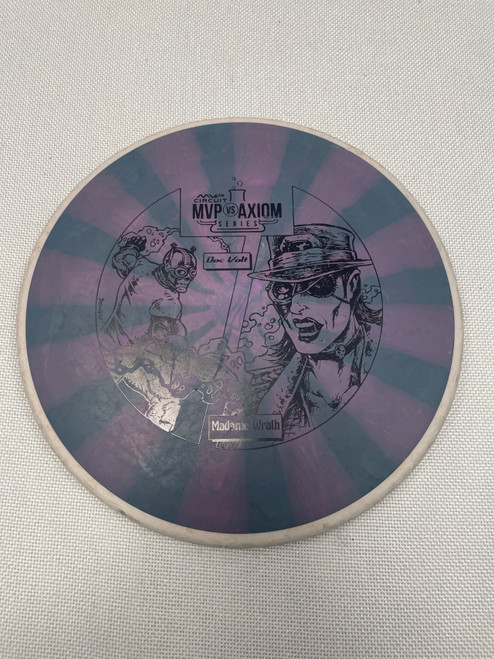 Vist Large View of Product Image Which is Used MVP CIRCUIT MVP VS AXIOM Disc Golf Mid Range Purple