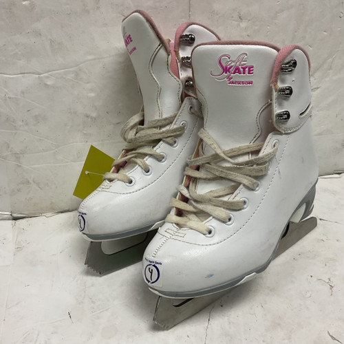 Vist Large View of Product Image Which is Used Jackson ULTIMA SOFTSKATE Girls Figure Skates White Junior 04