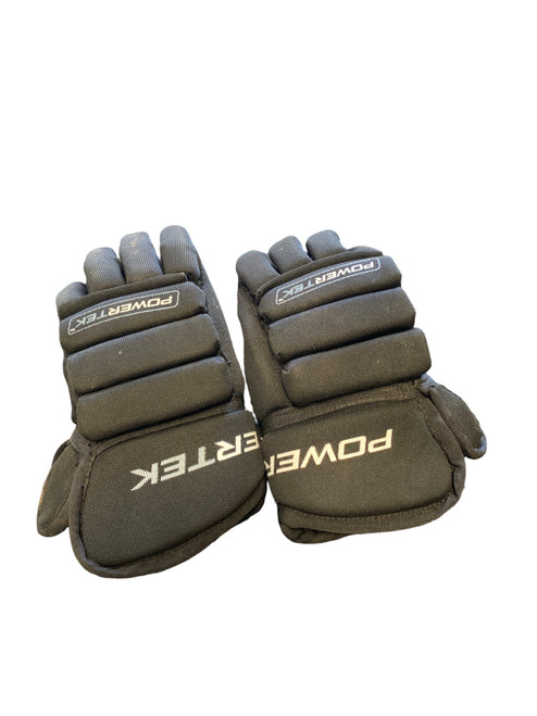 Vist Large View of Product Image Which is Used Powertek V1.0 Youth Gloves Black 10"