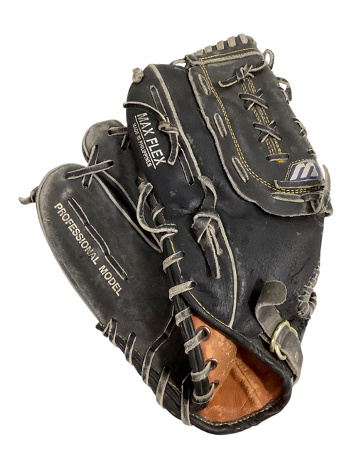 Vist Large View of Product Image Which is Used Mizuno MM122 Baseball/Softball Glove Left Hand Throw Black 12"