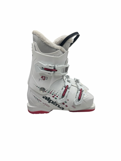Vist Large View of Product Image Which is Used Alpina AJ 3 Womens DH Ski Boot White 235 MP - J05.5 - W06.5