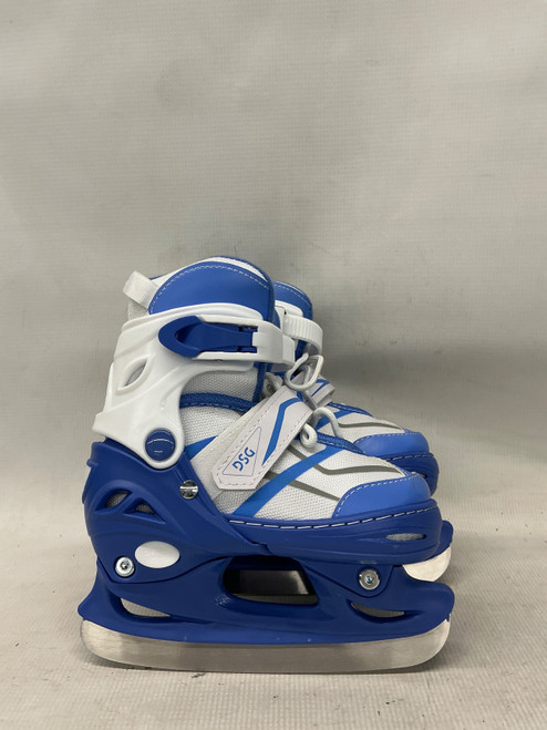 Vist Large View of Product Image Which is Used DSG ADJ 12-2 Girls Softboot Skate Royal Blue And White Adjustable