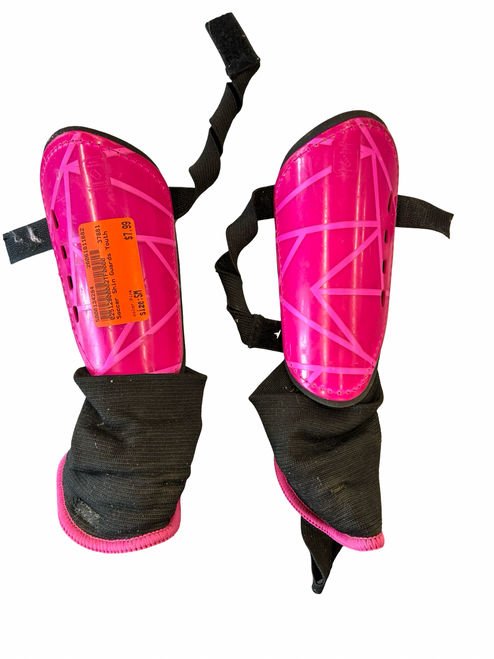 Vist Large View of Product Image Which is Used Soccer Shin Guards Youth Pink SM