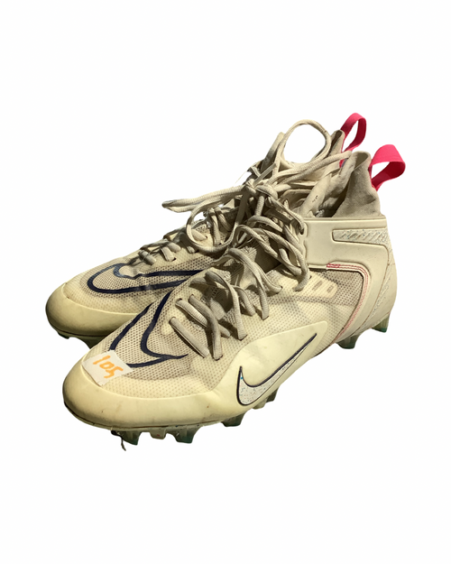 Vist Large View of Product Image Which is Used Nike LAX Cleats Mens White Senior 10.5