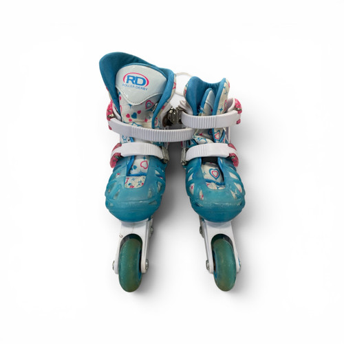 Vist Large View of Product Image Which is Used RollerDerby SIZE 12 - 1 Child Rec Fitness Skates Sky Blue Adjustable