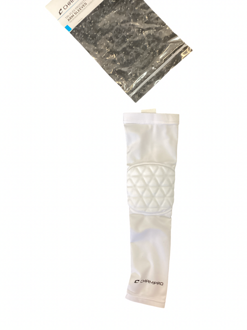 Vist Large View of Product Image Which is New SLEEVE W/ELBOW PAD WHT YTH