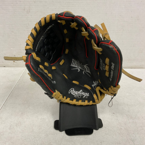 Vist Large View of Product Image Which is Used Rawlings H100BB BB/SB Glove RH Throw Black 10"