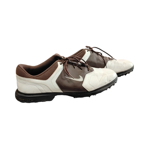 Vist Large View of Product Image Which is Used Nike HERITAGE Mens Golf Shoes Brown Senior 13