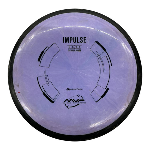 Vist Large View of Product Image Which is Used MVP NEUTRON IMPULSE Disc Golf Driver Purple 173g