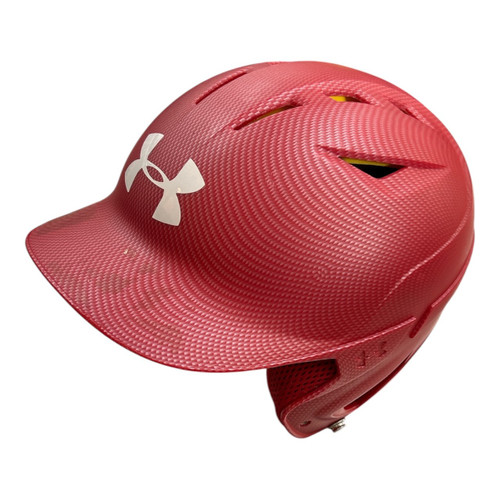Vist Large View of Product Image Which is Used Under Armour UABH2-110 5 7/8 - 6 3/4 Batting Helmet No Mask Red One Size