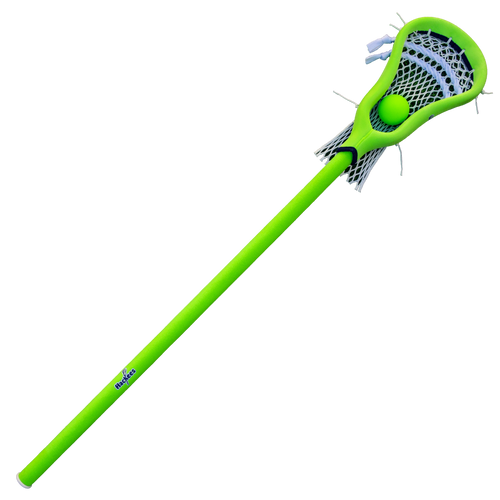 Vist Large View of Product Image Which is Hackees Lacrosse The "Long Pole" Lime, Defense Stick