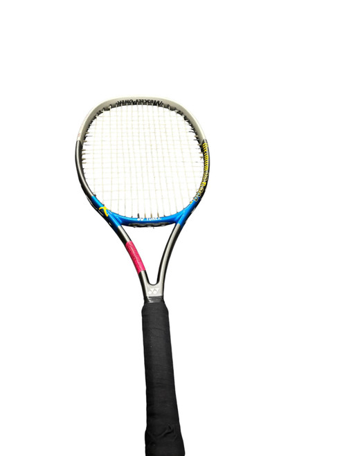 Vist Large View of Product Image Which is Used Yonex RQ TI200 M Adult Tennis Racquet Grey 4 3/8"