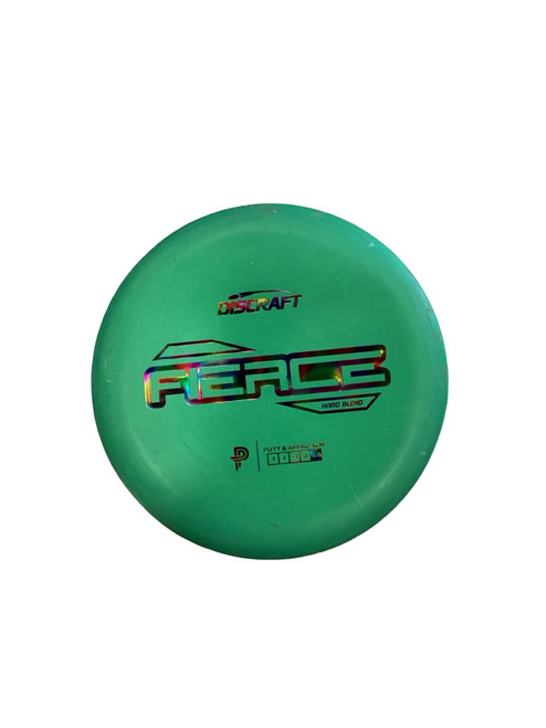 Vist Large View of Product Image Which is Used Discraft FIERCE Disc Golf Putter Green