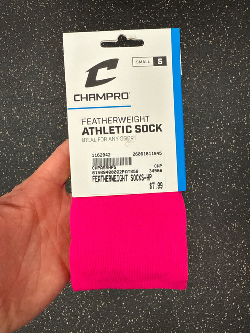 Vist Large View of Product Image Which is New FEATHERWEIGHT SOCKS-Hot Pink Small