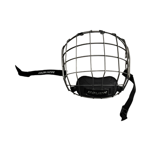 Vist Large View of Product Image Which is Used Bauer FM7500 Hockey Wire Mask Grey MD