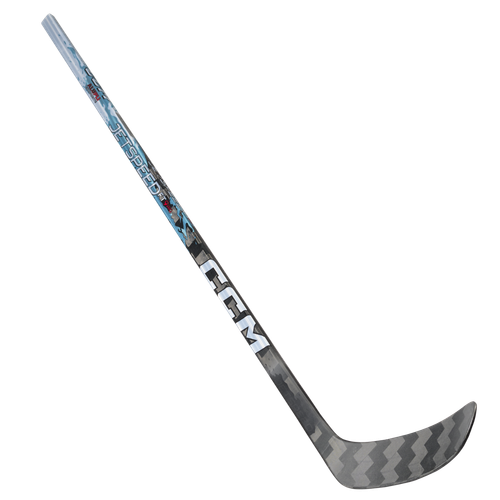Vist Large View of Product Image Which is For young players ready to elevate their game, the CCM JETSPEED FT9 PRO junior stick brings refined speed, feel, and control into one high-performance package. Designed to sharpen puck touch, accelerate release, and boost overall responsiveness, this stick supports developing skills in fast-moving game situations.