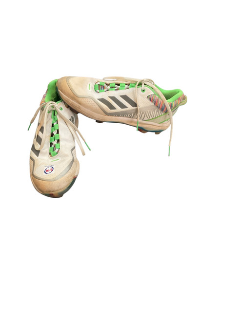 Vist Large View of Product Image Which is Used Adidas Adult FB Cleats White Senior 10.5
