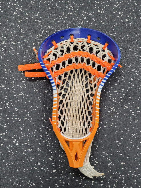 Vist Large View of Product Image Which is Used NATURE BOY LACROSSE HEAD Mens Lacrosse Head Navy Blue And Orange