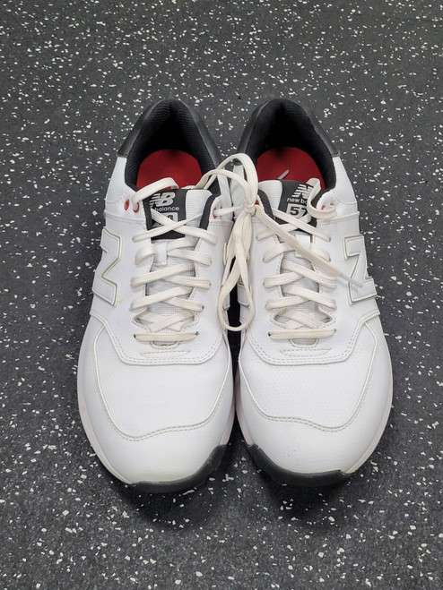 Vist Large View of Product Image Which is Used New Balance Mens Golf Shoes White Senior 11