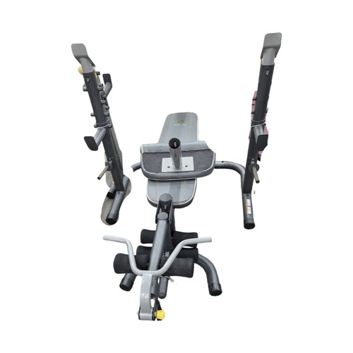 Vist Large View of Product Image Which is Used Golds Gym BENCH AND SQUAT RACK Olympic Bench