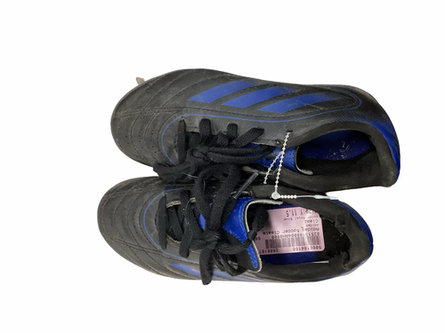 Vist Large View of Product Image Which is Used Adidas Soccer Cleats Royal Blue Youth 11.5