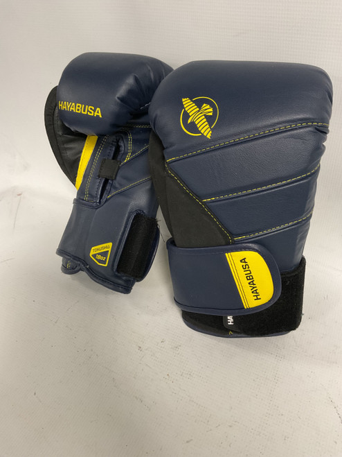 Vist Large View of Product Image Which is Used Hayabusa TOKUSHU 18OZ GLOVES Boxing Gloves Navy Blue M/L