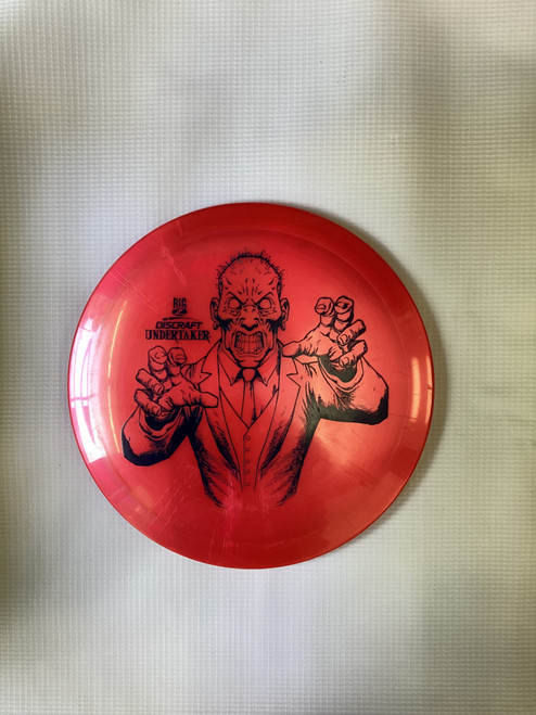 Vist Large View of Product Image Which is Used Discraft 176g UNDERTAKER Disc Golf Driver Red
