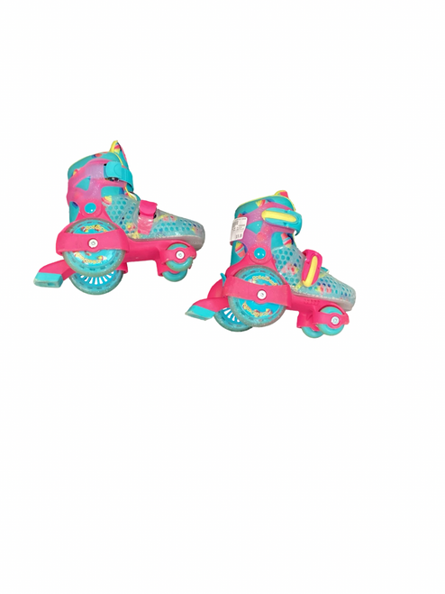 Vist Large View of Product Image Which is Used RollerDerby ADJ 7-11Y Child Roller Quad Skates Pink Youth 11.0