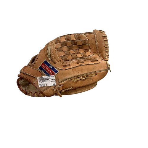 Vist Large View of Product Image Which is Used Dunlop DYNA FLO Z1 BB/SB Glove RH Throw Brown 12 1/2"
