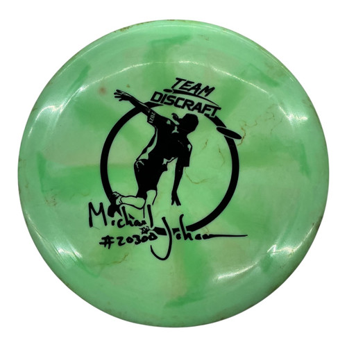Vist Large View of Product Image Which is Used Discraft SCORCH Disc Golf Driver Green 176g