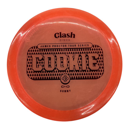 Vist Large View of Product Image Which is Used Clash Discs COOKIE Disc Golf Driver Orange 180g