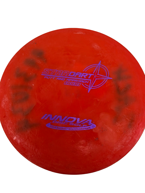 Vist Large View of Product Image Which is Used Innova STAR DART Disc Golf Putter Red 174g