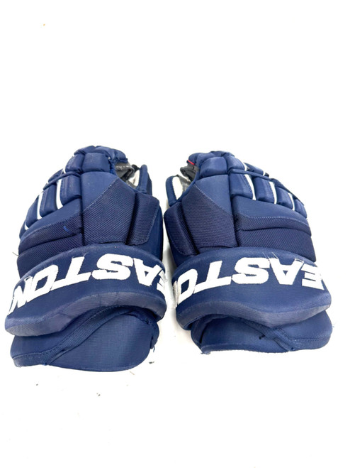 Vist Large View of Product Image Which is Used Easton MAKO M3 Junior Gloves Navy Blue 11"