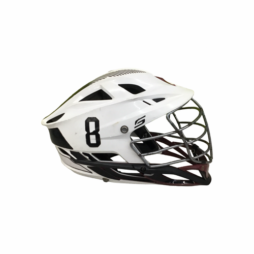 Vist Large View of Product Image Which is Used Cascade S Lacrosse Helmet White One Size