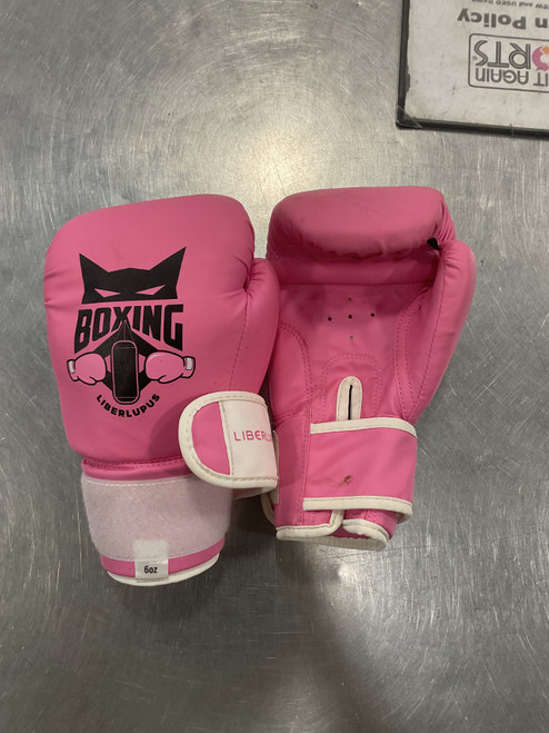Vist Large View of Product Image Which is Used LIBERLUPUS BOXING GLOVES KIDS Boxing Gloves Pink Youth