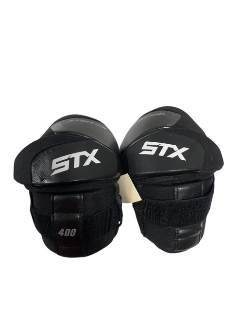Vist Large View of Product Image Which is Used STX 400 STALLION Lacrosse Arm Pads/Guards Black LG