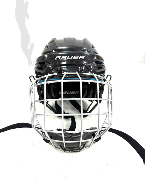 Vist Large View of Product Image Which is Used Bauer RE AKT 55 Helmet Cage Combo Black SM