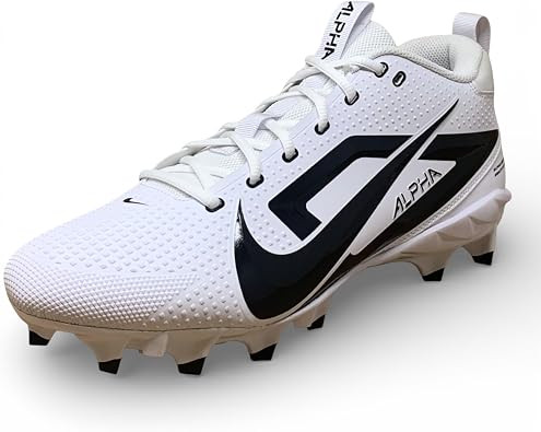 Vist Large View of Product Image Which is New Nike Alpha Menace 4 Varsity TB PRO White Football Cleats 11