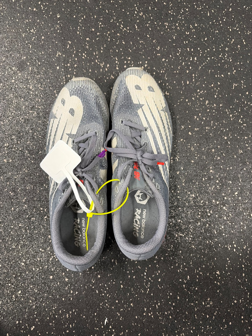 Vist Large View of Product Image Which is Used New Balance RACING Track & Field Cleats Adult Grey Senior 9.5