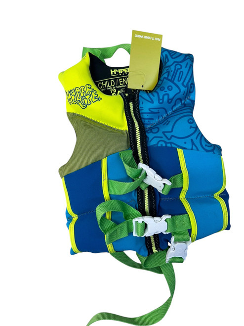 Vist Large View of Product Image Which is Used Hyperlite Child PFD Teal Child 30-50