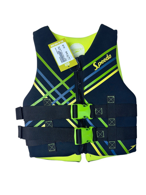 Vist Large View of Product Image Which is Used Speedo Youth PFD Black Youth 50-90