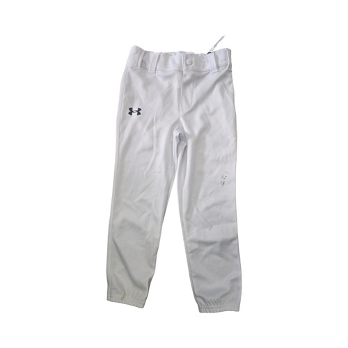 Vist Large View of Product Image Which is Used Under Armour YOUTH BB PANTS 6 BB/SB Pant Boys White Youth