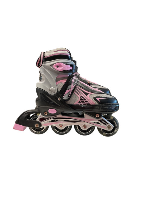 Vist Large View of Product Image Which is Used GONEX ADJUSTABLE SZ 1-4 Junior Rec Fitness Skates Black Adjustable