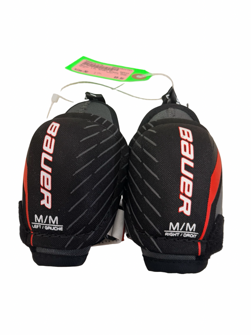 Vist Large View of Product Image Which is Used Bauer LIL SPORT Youth Hockey Elbow Pads MD Age 5-7