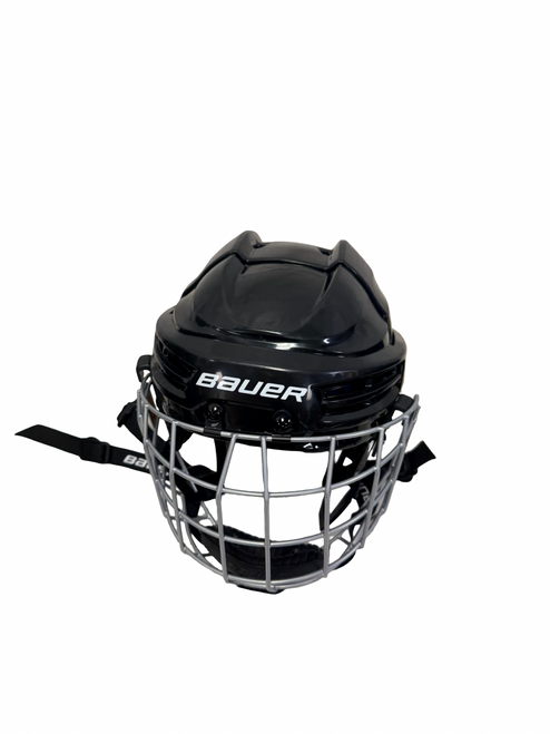 Vist Large View of Product Image Which is Used Bauer PRODIGY 6- 6 5/8 Youth Hockey Helmet Cage Combo Black / HECC Certified Through 2028